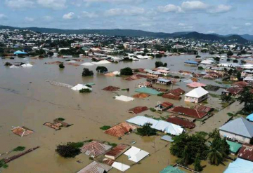 Devastating impact of floodings in Nigeria.